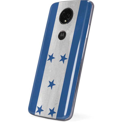 Honduras Flag Distressed Moto E5 Plus Skin